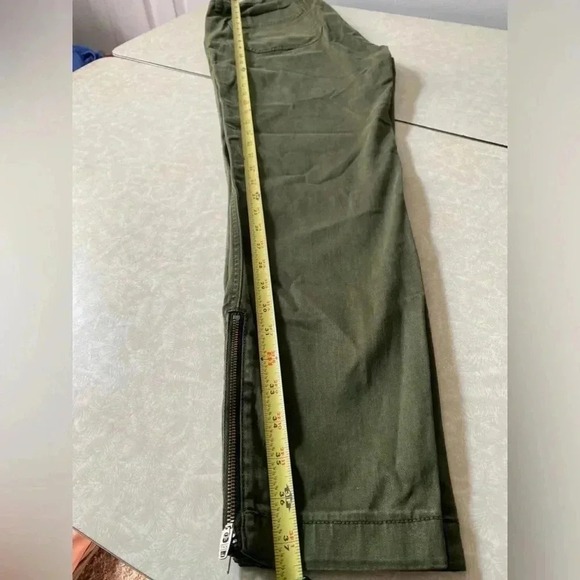 J Crew Cargo Olive Green Skinny Stretch Pants‎ Zippers size 32 - Picture 12 of 13